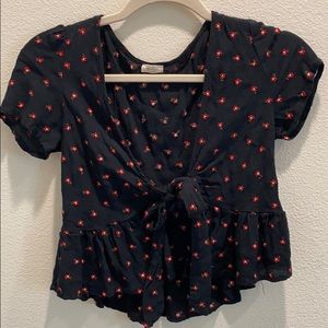 Front Tie Brandy Melville Shirt